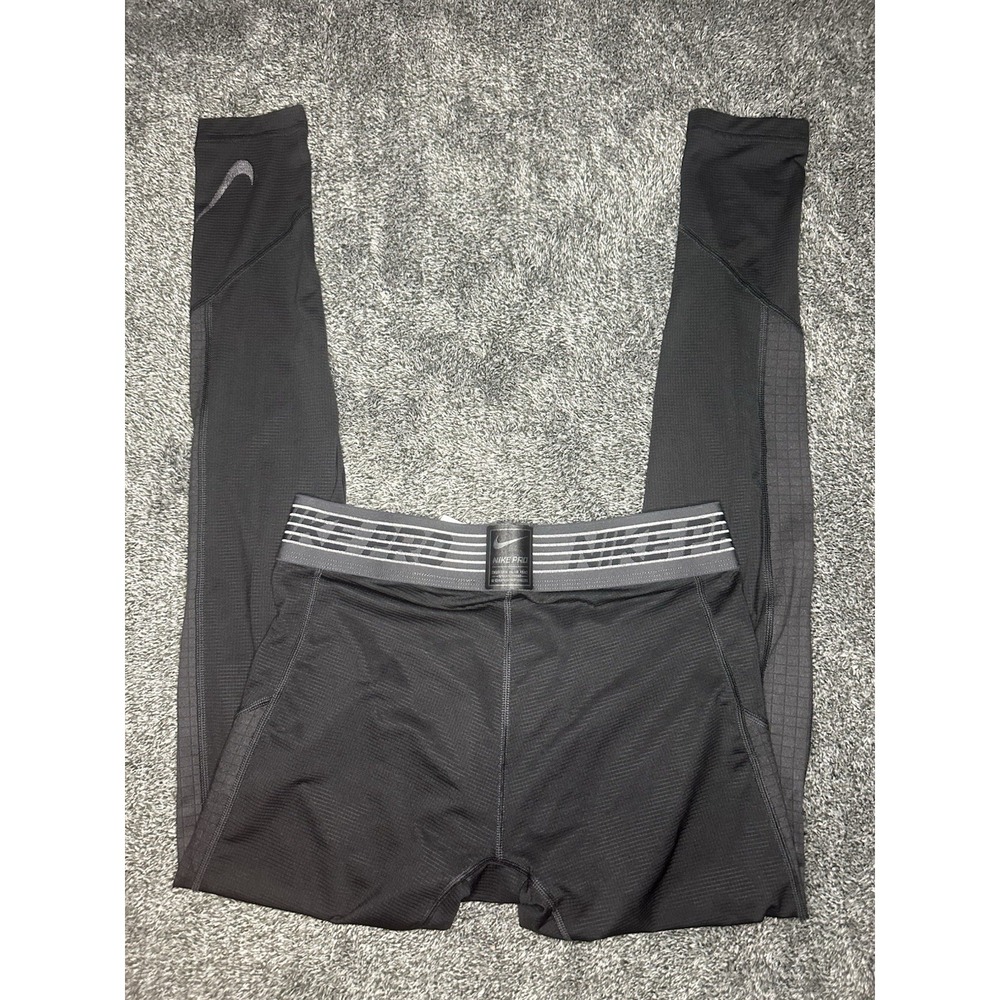 Nike Pro Combat Dri-FIT Men's M Black Compression Tights Training 445501